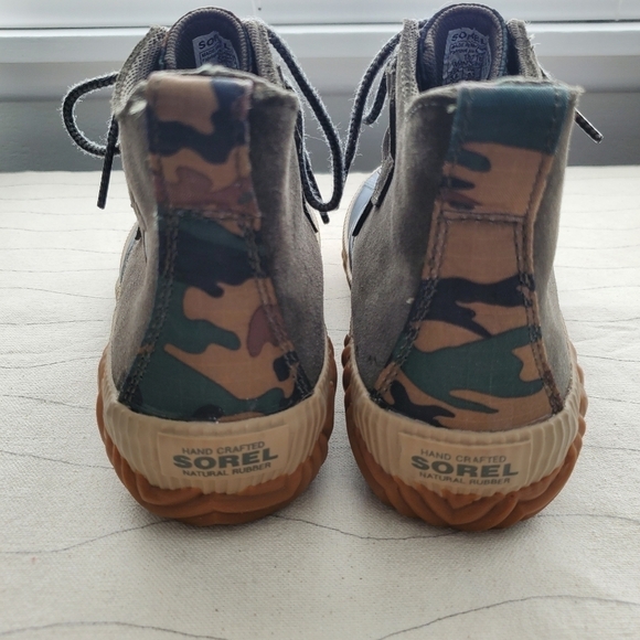 Sorel Womens Out N About Plus NL3391 Boot Alpine Tundra Olive Suede/Camo Sz 5.5 - Picture 5 of 10